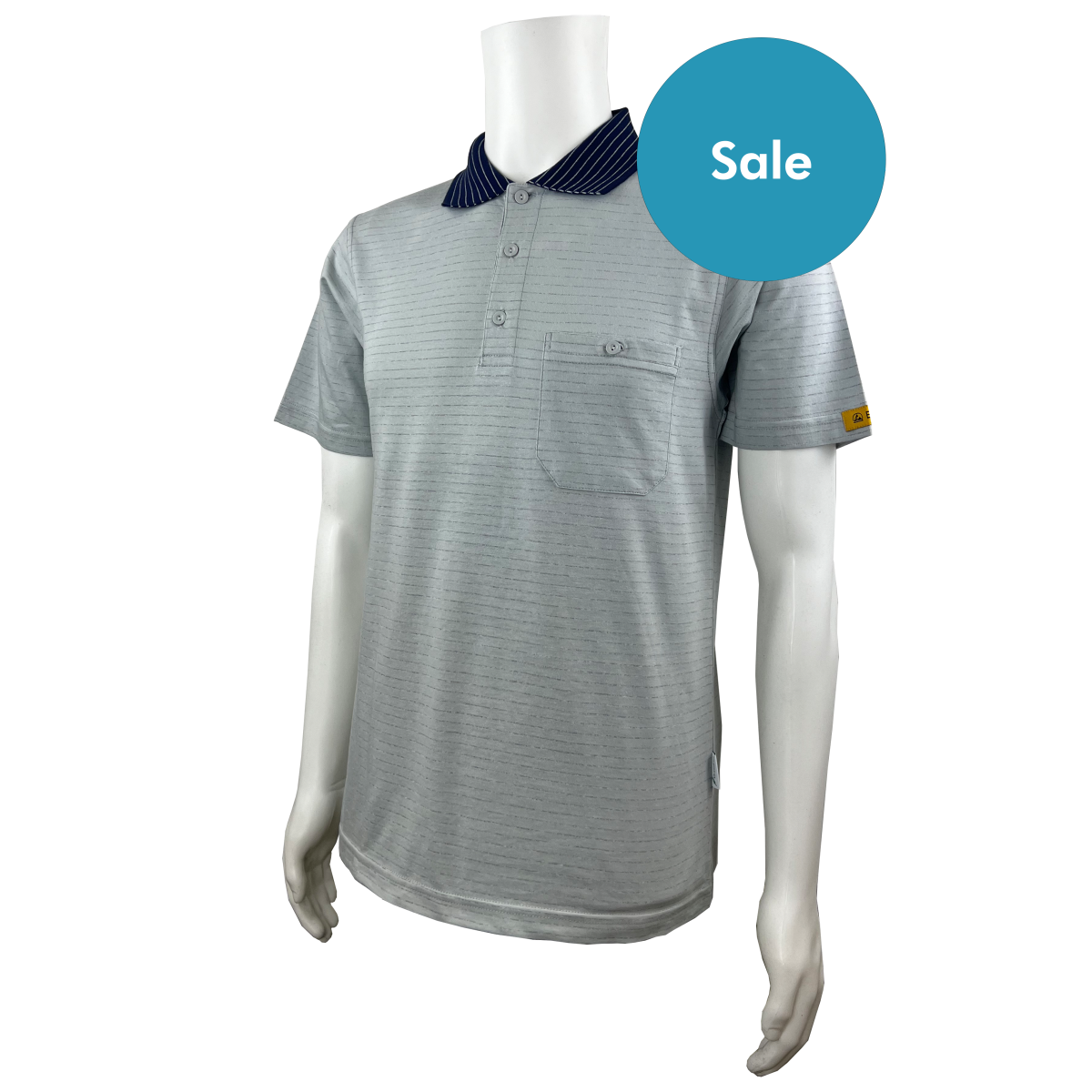 KETEX® Poloshirt grey/blue -50% 